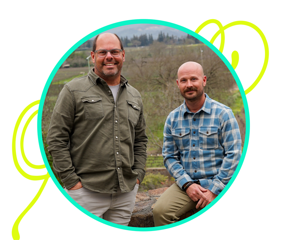 Libby Wine founders John and Grant