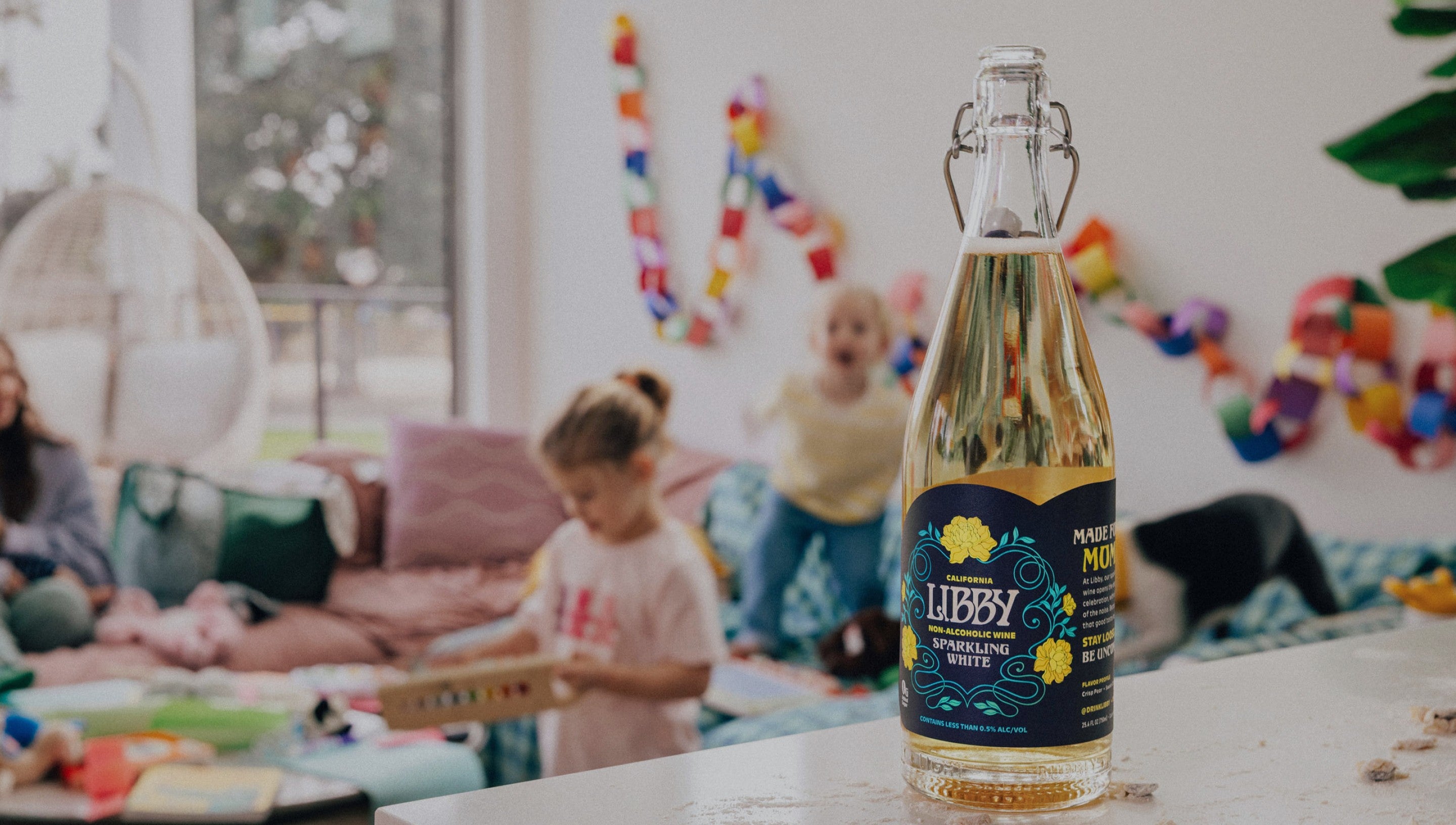 Bottle of Libby Wines Sparkling White